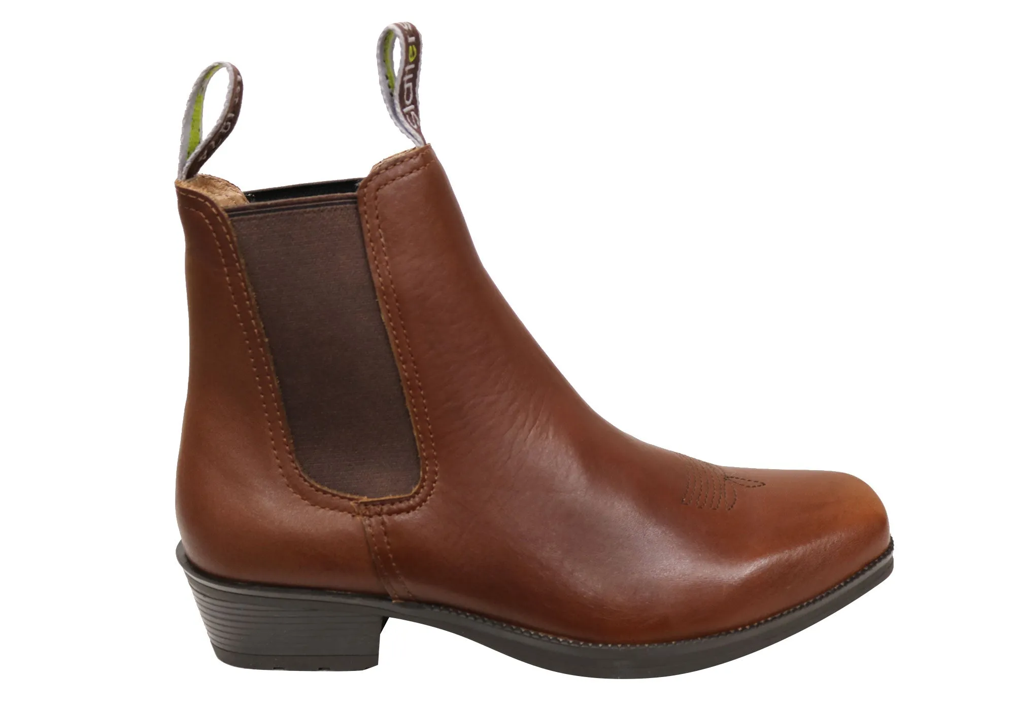 Slatters Ranch Mens Comfortable Leather Dress Boots Anti   Blister Padded Interior Hiking Trails