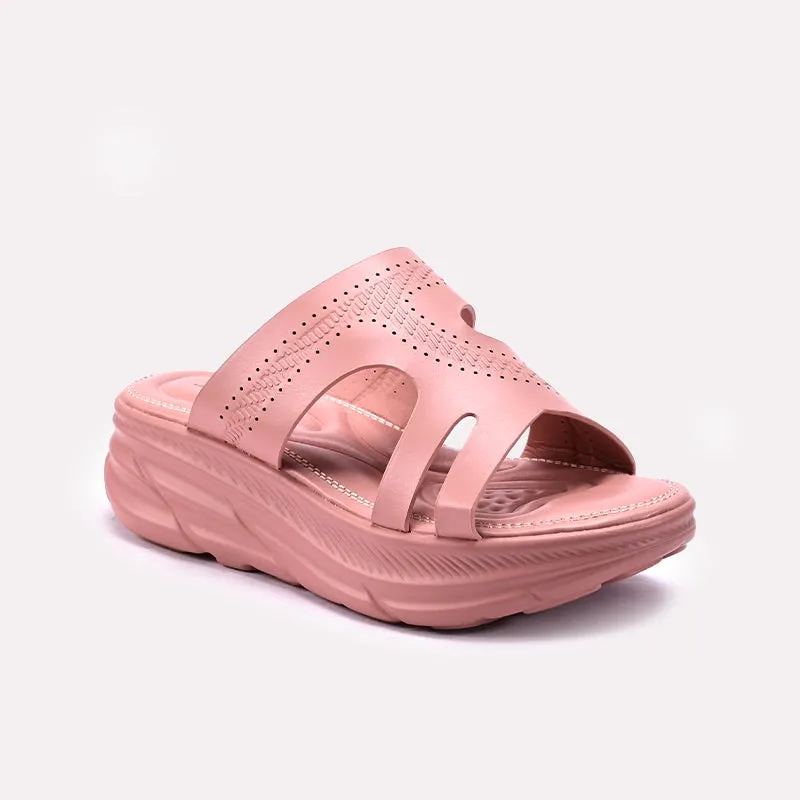 Linen Air Pink Casual Slippers For Women 0413275