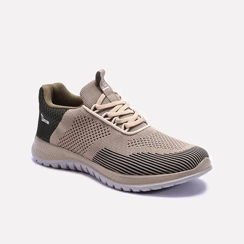 Heel Pad Khaki Running Sneakers 0120437