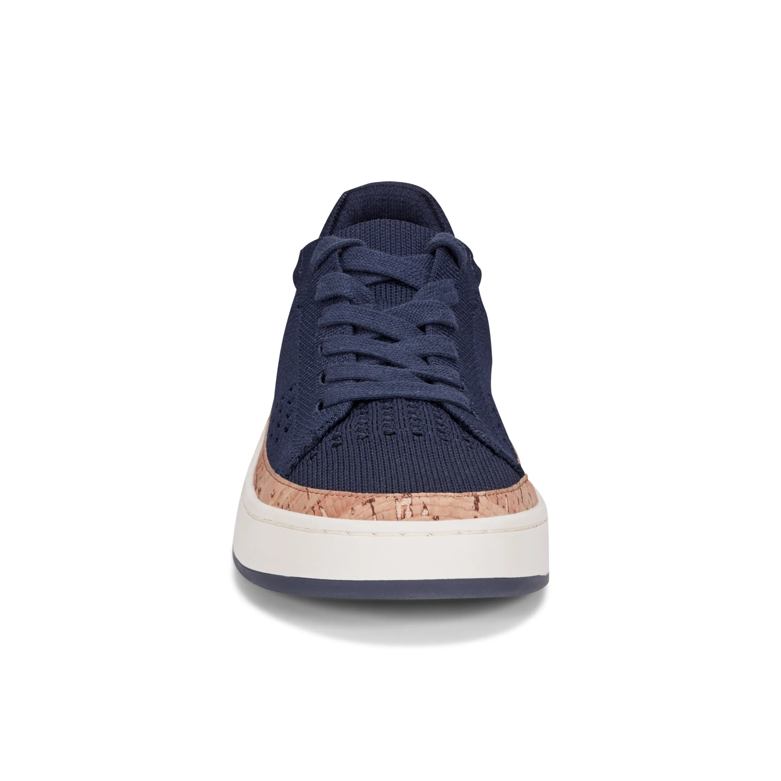 velcro Knight Round Toe Lace-up Casual Sneakers