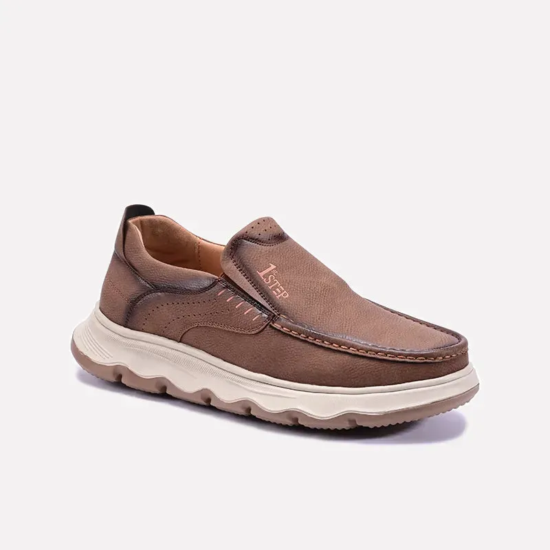 Anti Odor Tech Low noise Walker Khaki Thick Sole Sneakers 0120510