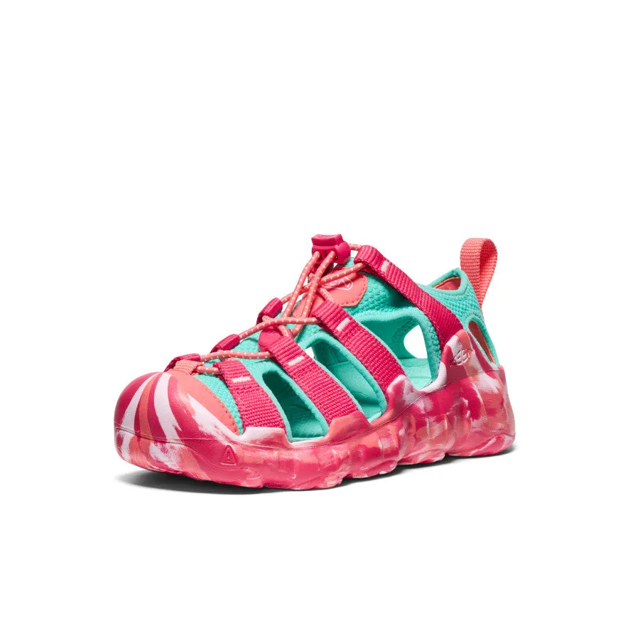 Low Profile Effortless Fit Big Kids' Hyperport H2 Sandal  |  Raspberry/Pool Blue