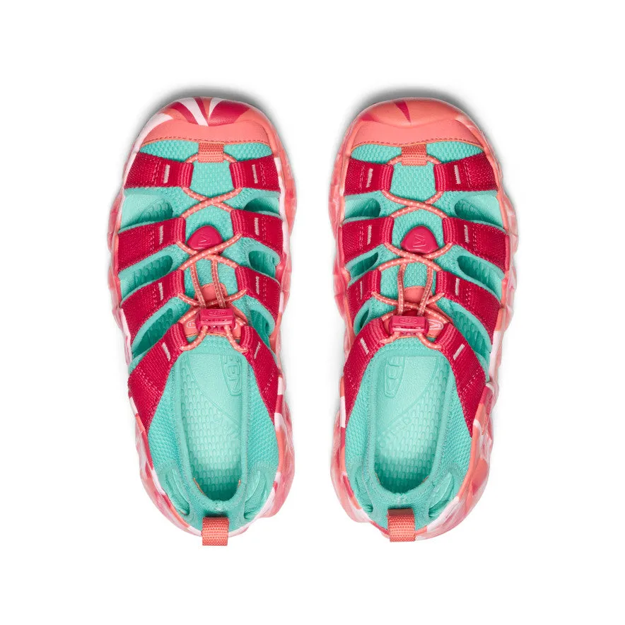 Big Kids' Hyperport H2 Sandal  |  Raspberry/Pool Blue Velcro straps light shoes