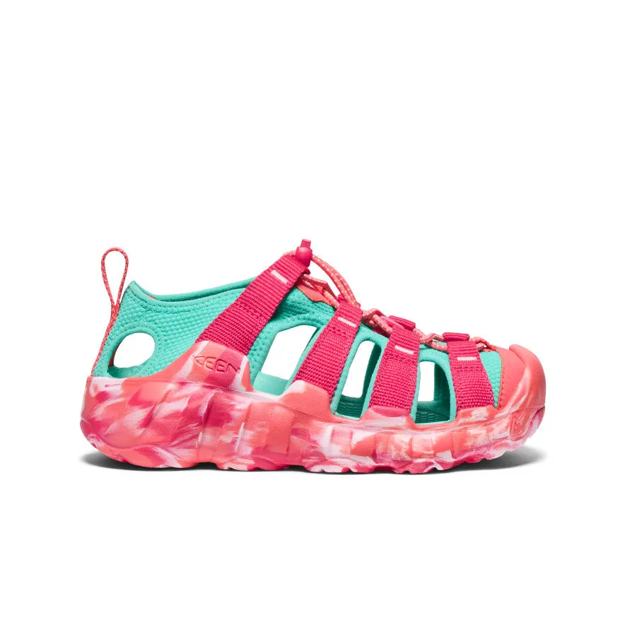 Effortless Walking Big Kids' Hyperport H2 Sandal  |  Raspberry/Pool Blue