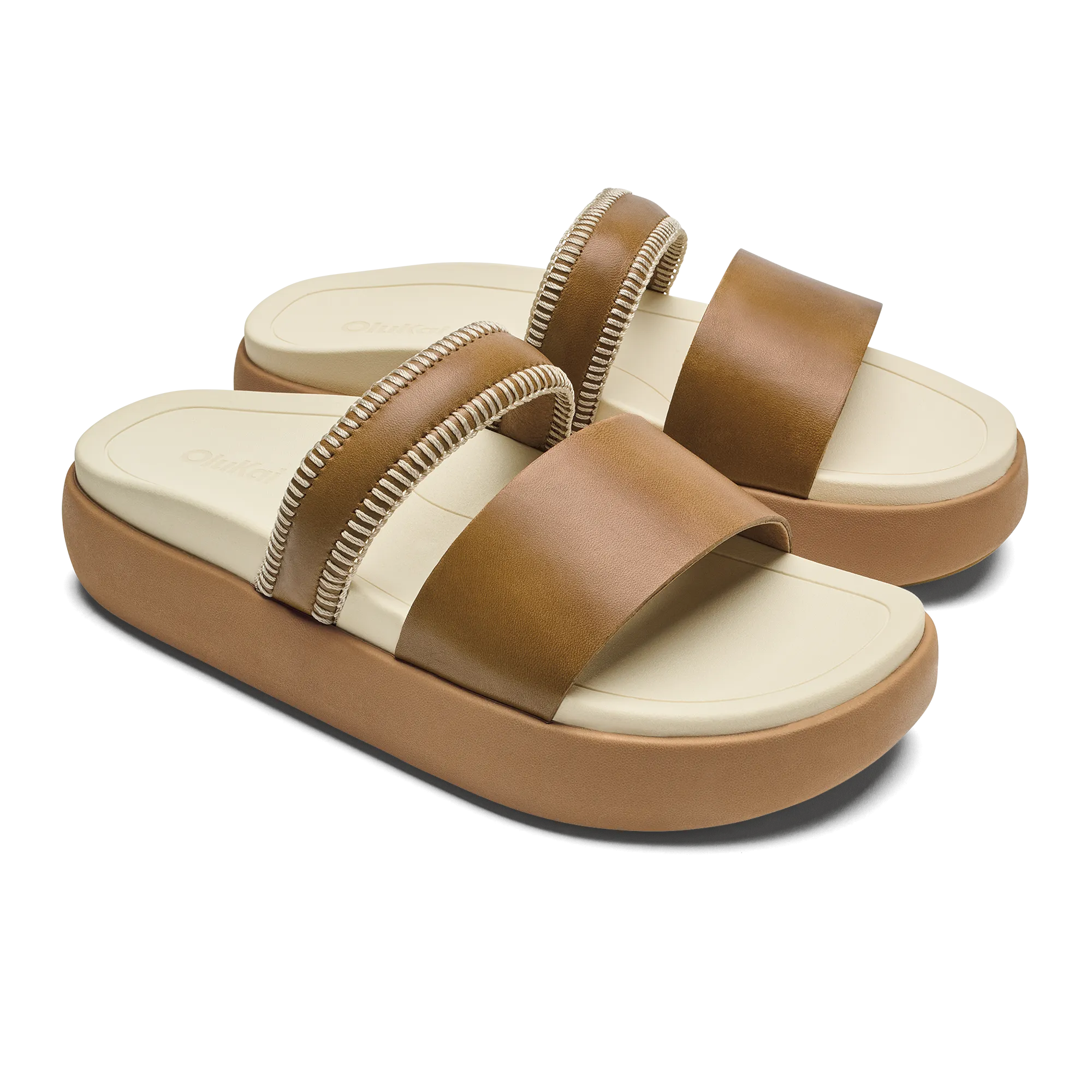 Zebra Stripe Daily Basic Pae - Tan / White Sand