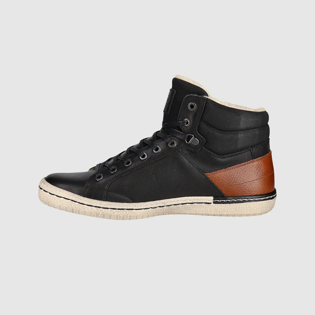 Massey Lace Up Boots Black Slip-Resistant Sole