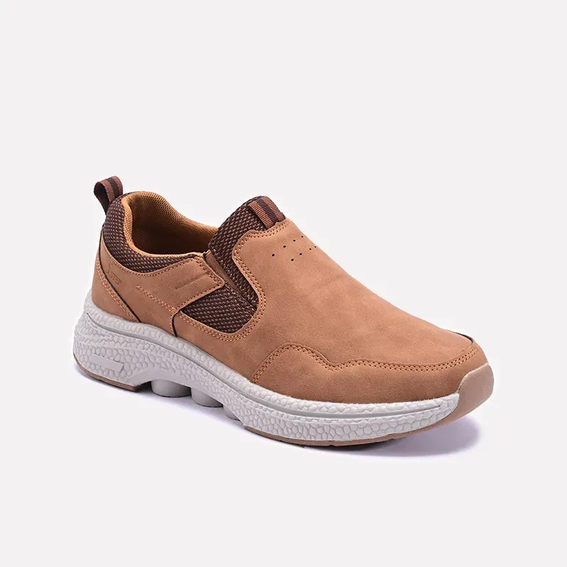 Mid Top Mustard Slip On Sneakers Men 0120558