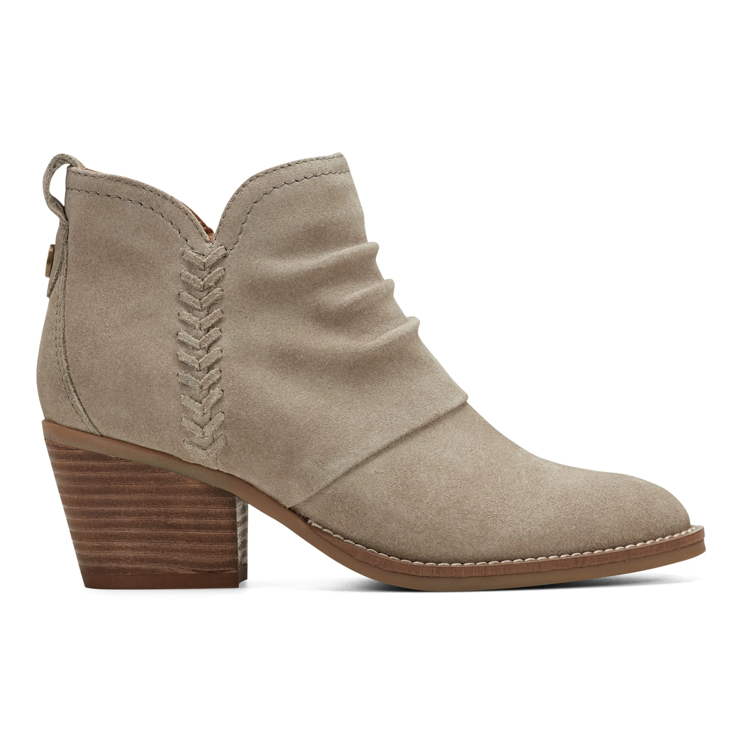 School Style Denim Cool Chandy Ruched Booties