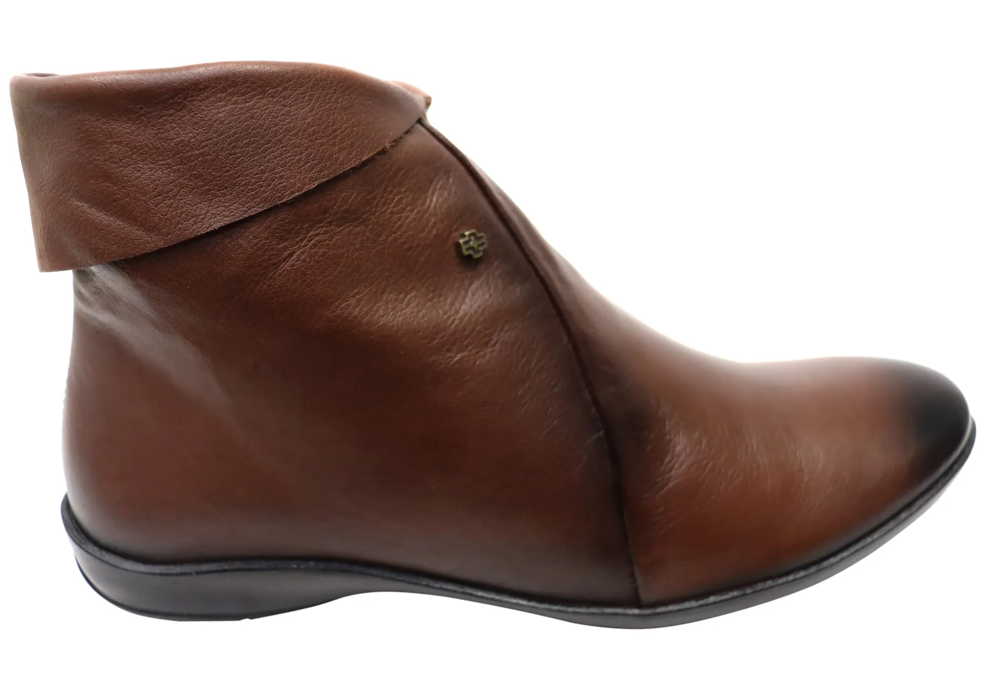 Stable Support Weekend Camping Perlatto Lotty Womens Comfortable Leather Ankle Boots Made In Brazil