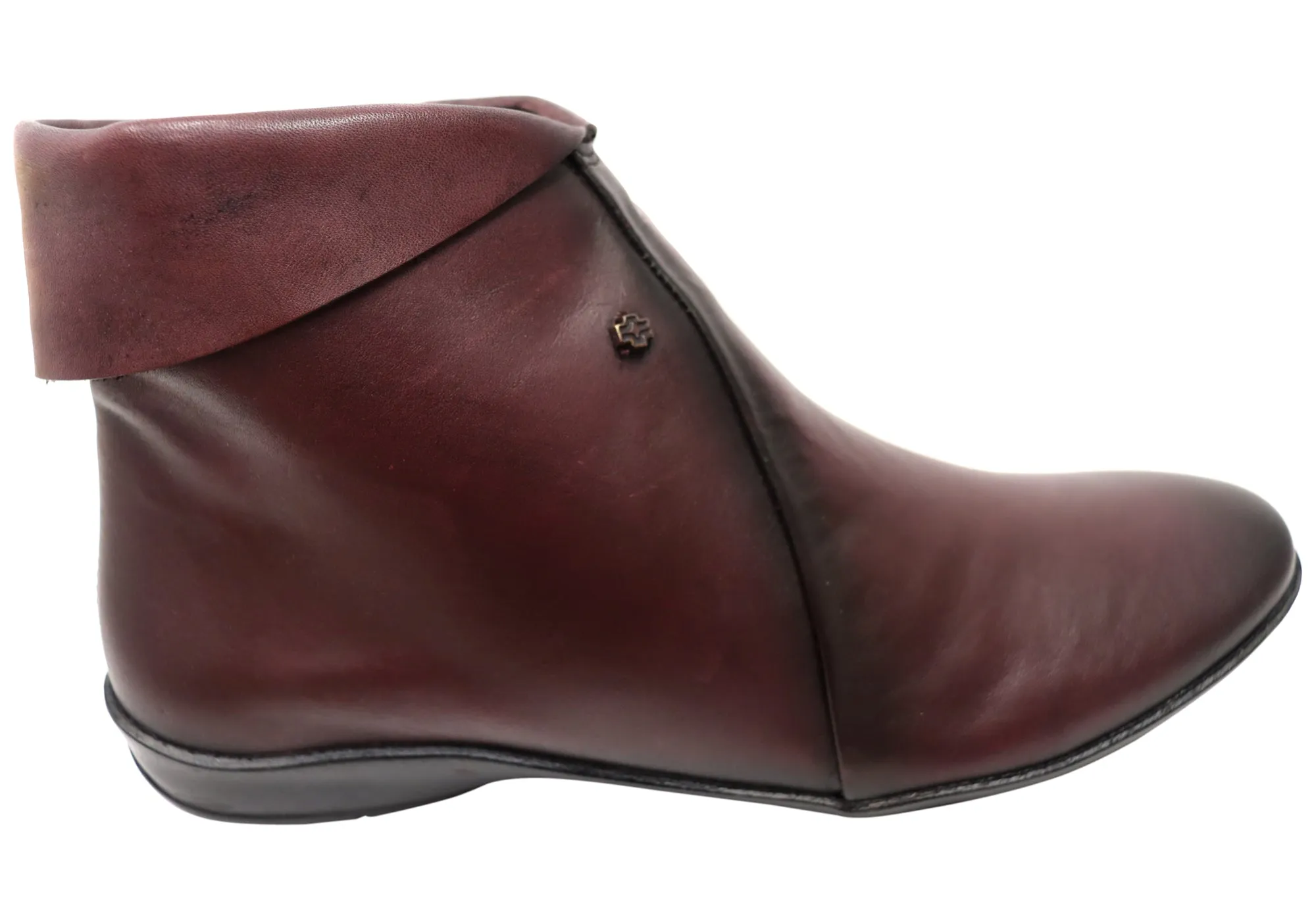 Perlatto Lotty Womens Comfortable Leather Ankle Boots Made In Brazil Shock Absorbing Mountain Hike