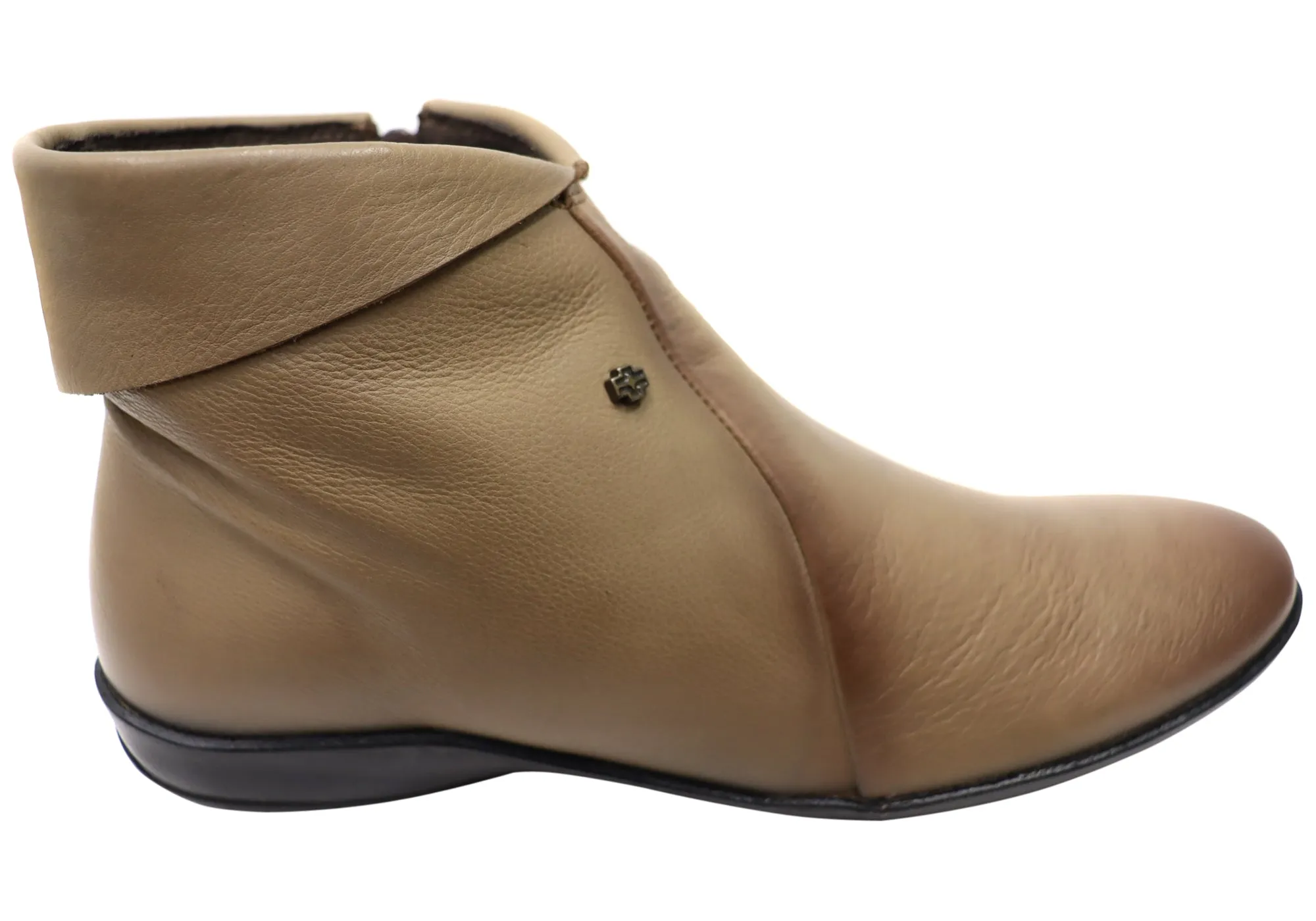 Breathable Cold Climate Perlatto Lotty Womens Comfortable Leather Ankle Boots Made In Brazil