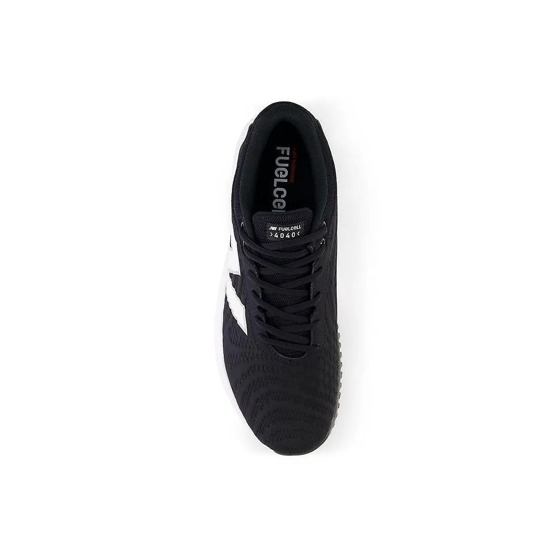 Narrow Fit Swift Glide New Balance Men's FuelCell 4040 V7 Turf Baseball Shoes - Black / Optic White - T4040SK7
