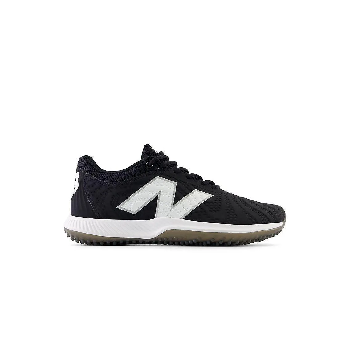 Slip Safe Feather Light Cold Weather New Balance Men's FuelCell 4040 V7 Turf Baseball Shoes - Black / Optic White - T4040SK7