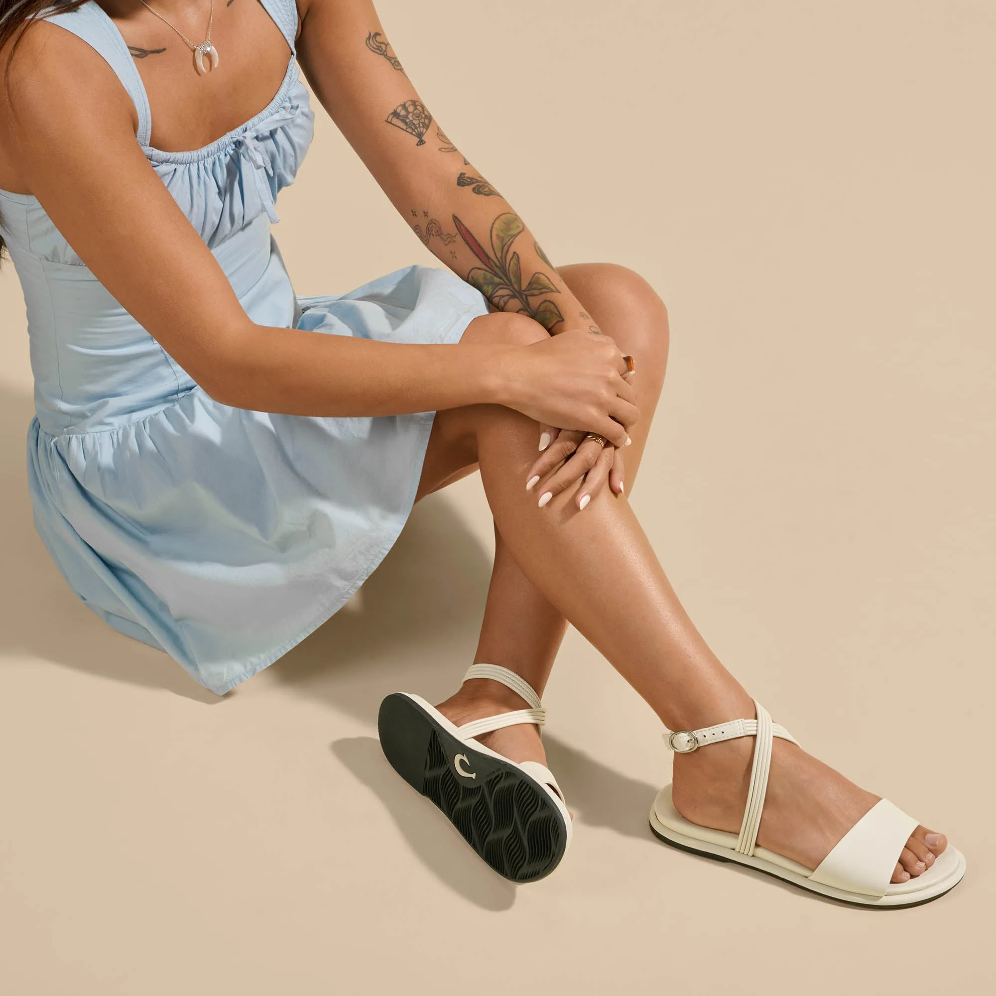 Air Flow Tiare Wrap - White Sand