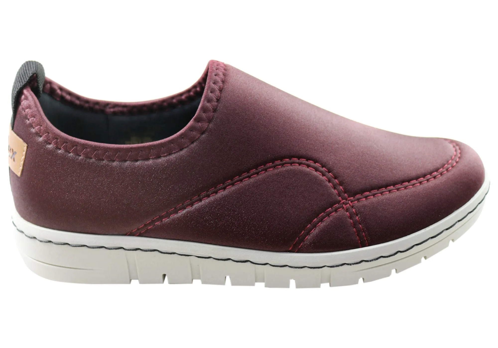 Timeless Footwear Elastic Fit Usaflex Lexi Womens Comfortable Cushioned Slip On Shoes Made In Brazil