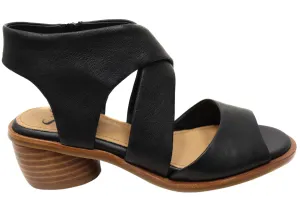 Sofft Camille Womens Leather Low Heel Sandals With Comfort Footbed Machine made Comfort All-Day