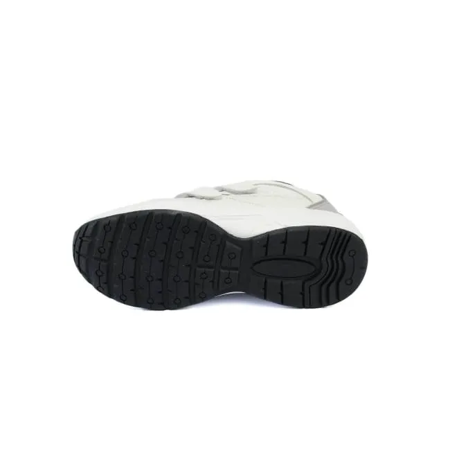 Ready For Action Classic Base Answer2 554-3V White/Navy - Men's Athletic Walking Shoes with Staps