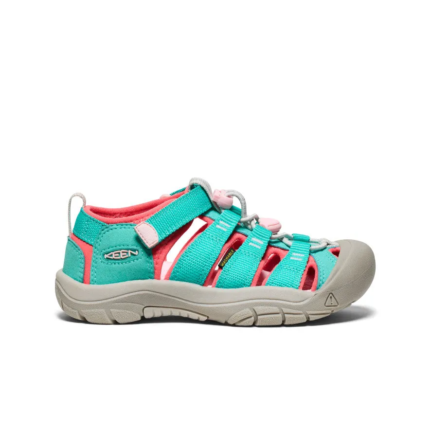 Classic Footwear Supportive And Stylish Big Kids' Newport H2  |  Bright Aqua/Giggle Pink