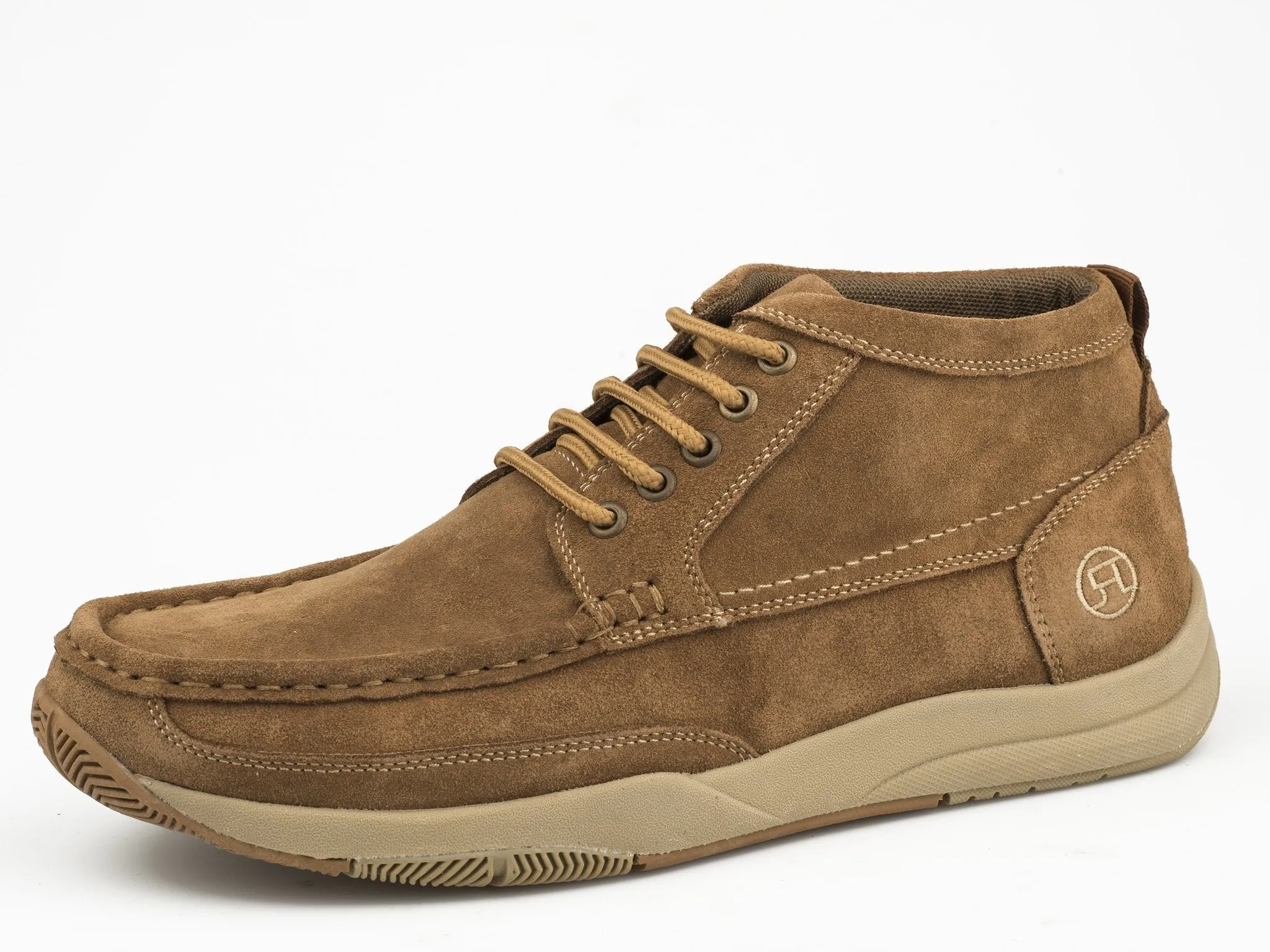 Roper Tan Leather Chukka-Swifter Sole Men's Casual Shoe On Move Breath Comfort
