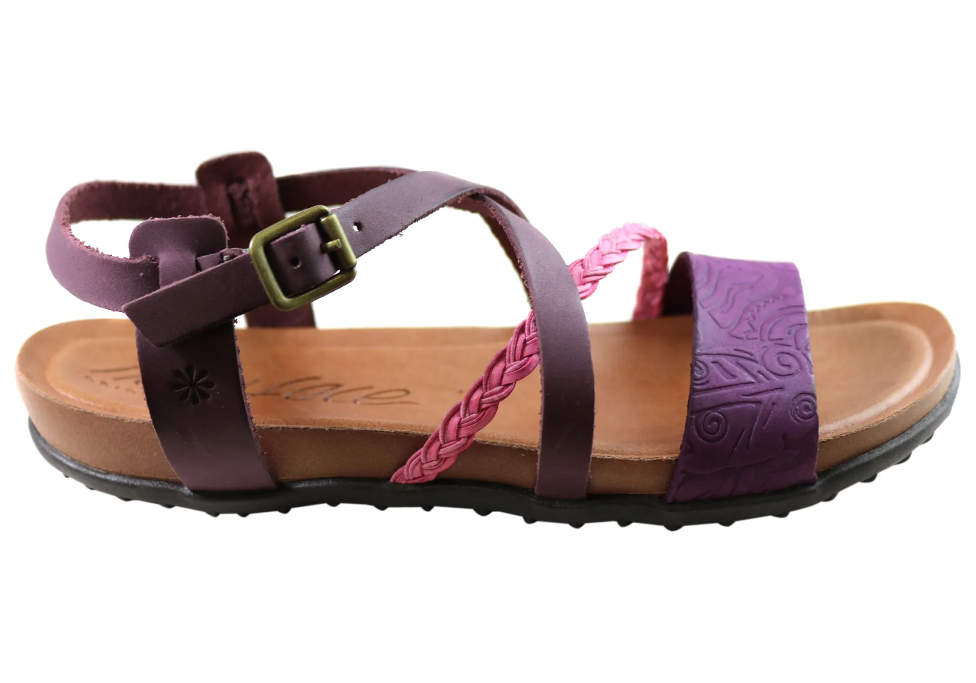 Heel Freedom New Face Laurina Womens Comfortable Leather Sandals Made In Brazil