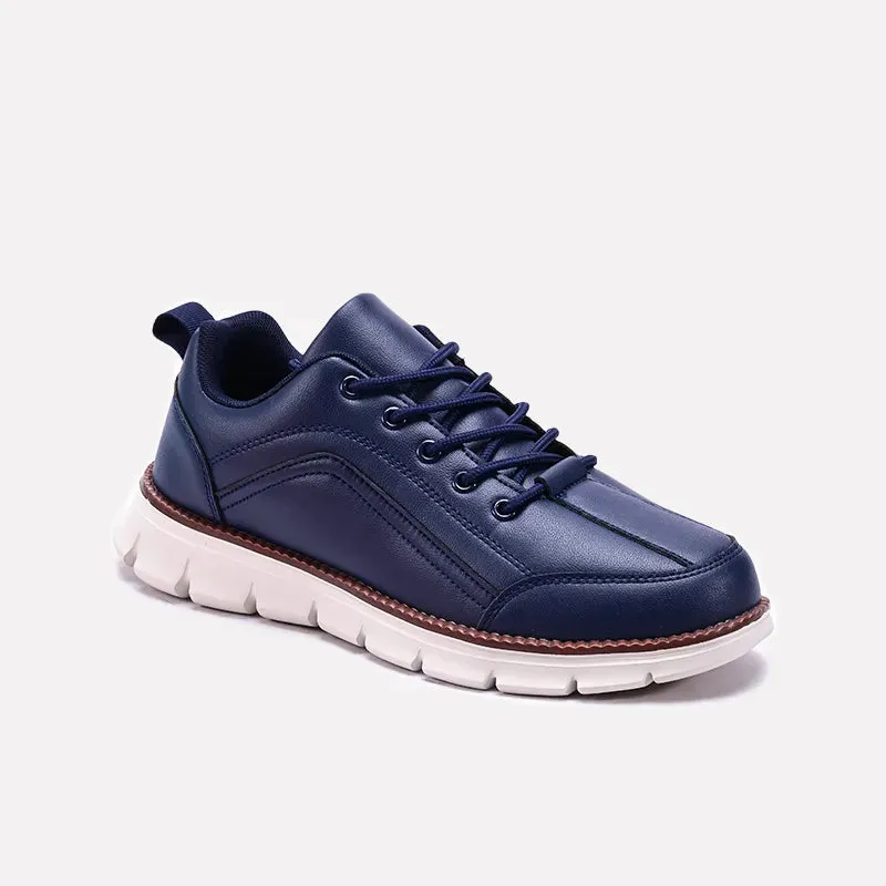 Blue Soft Sole Sneakers Men 0120543 Breathable surface Arch Technology
