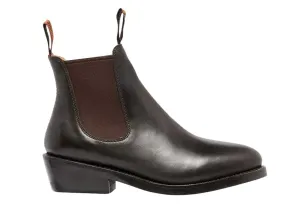 Mustang Womens Signature Pull Up Brown Leather Boots Nordic Calm Camping Trip
