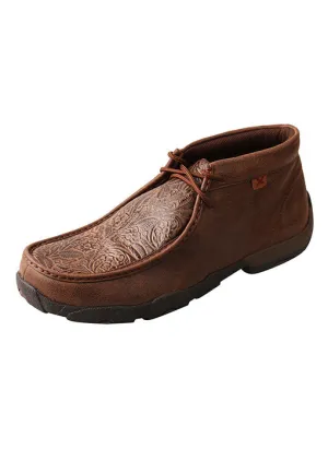 Coffee Walk Twisted X Tooled Vamp Men's Driving Moc
