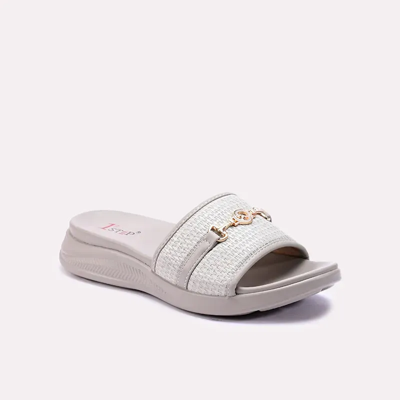 Catherina Gray Casual Slippers 0412728 Pack Safe Global Fit