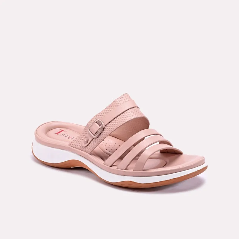 Padded Pink Comfy Casual Slippers 0412736