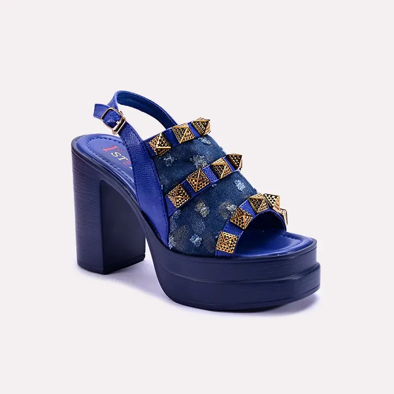 Ankle Support Tech Knit Posh Blue Chunky Casual Sandals 0421032