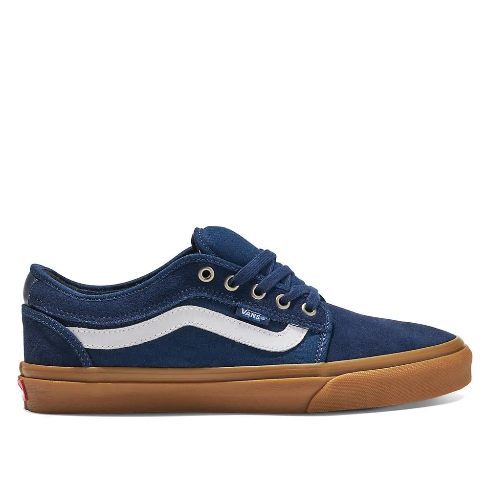 Vans Chukka Low Sidestripe - Navy/Gum Commute Light Slip On Style