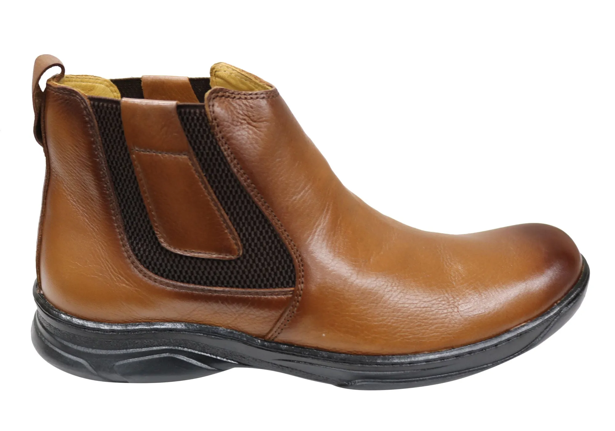 soft feel Casual Footwear Savelli Stewart Mens Comfortable Leather Dress Boots Made In Brazil