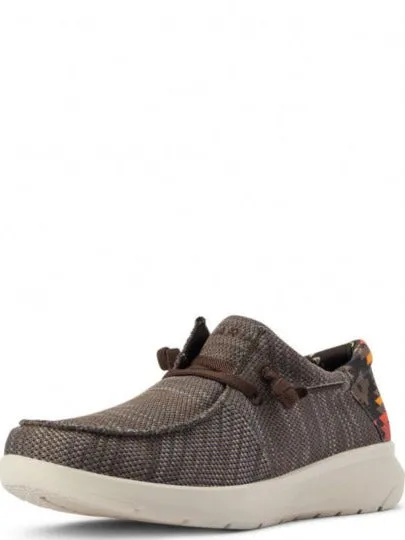 Step Light Oasis Run Ariat Men's Hilo Stretch Heathered Brown Shoe