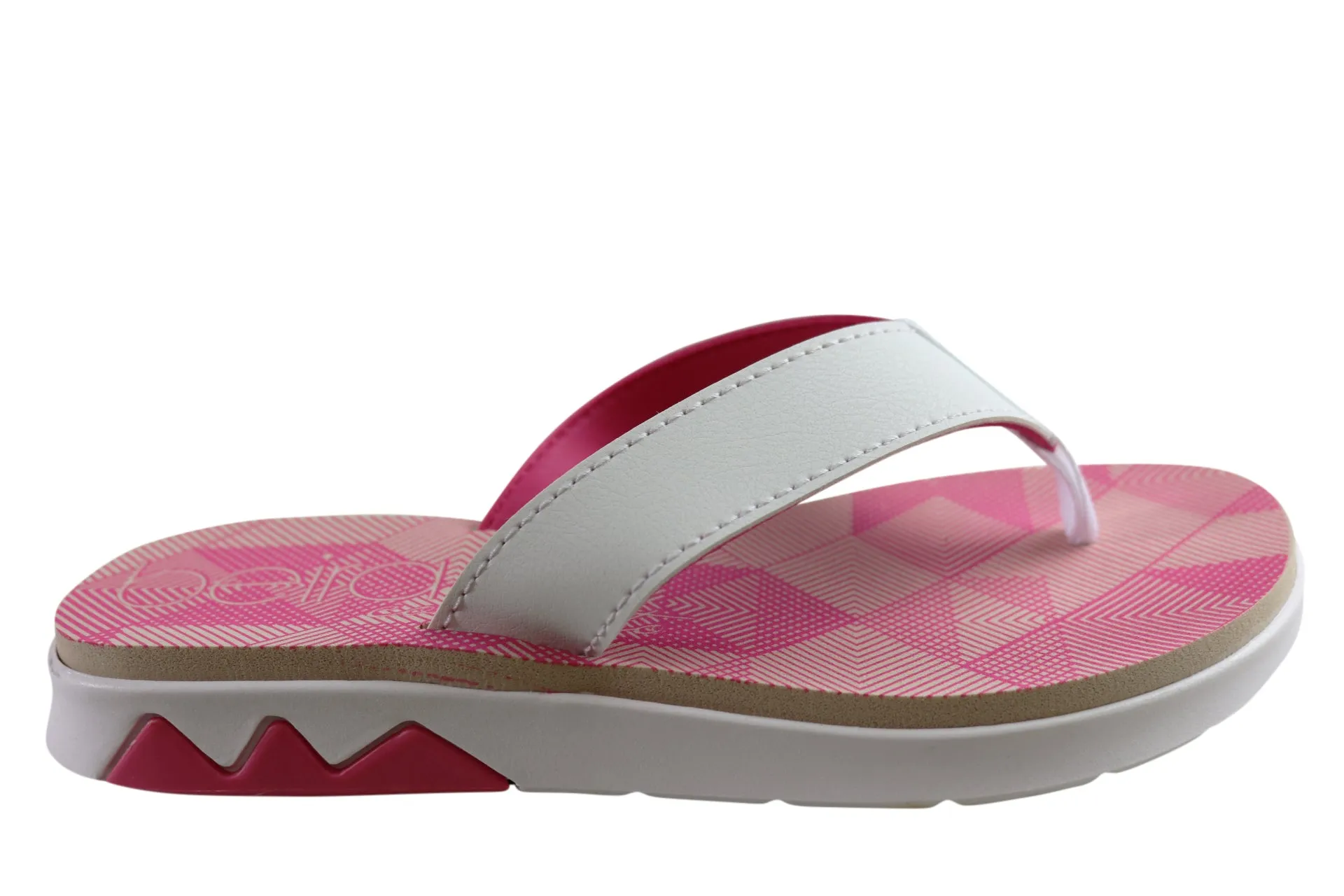 Bright Pop Easy Travel Beira Rio Conforto Beachly Womens Comfort Thongs Made In Brazil