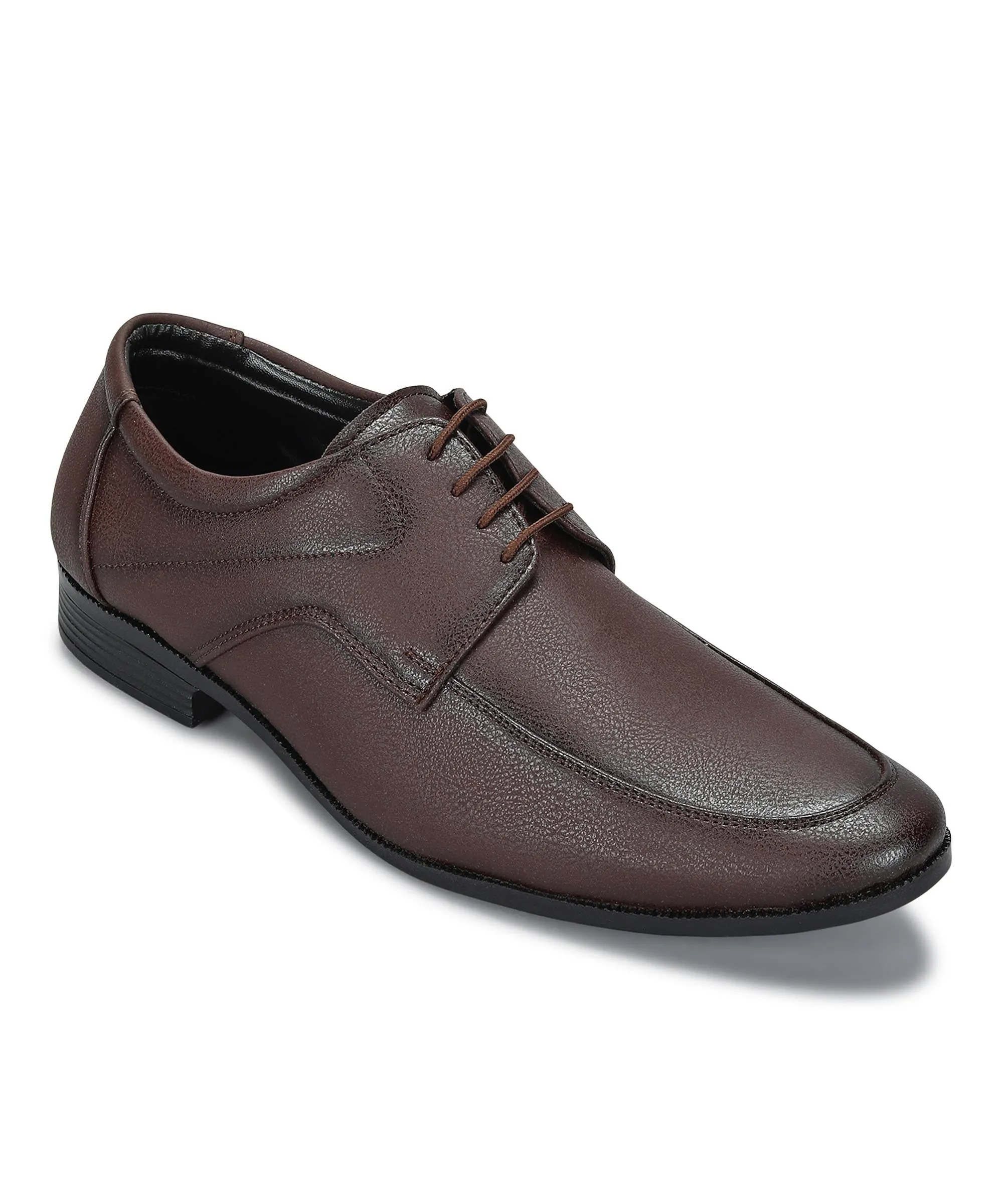 Travel Outfit Good Arch Support Paragon Men's Brown Formal Shoes with Laces| Durable & Sturdy for Outdoor Wear
