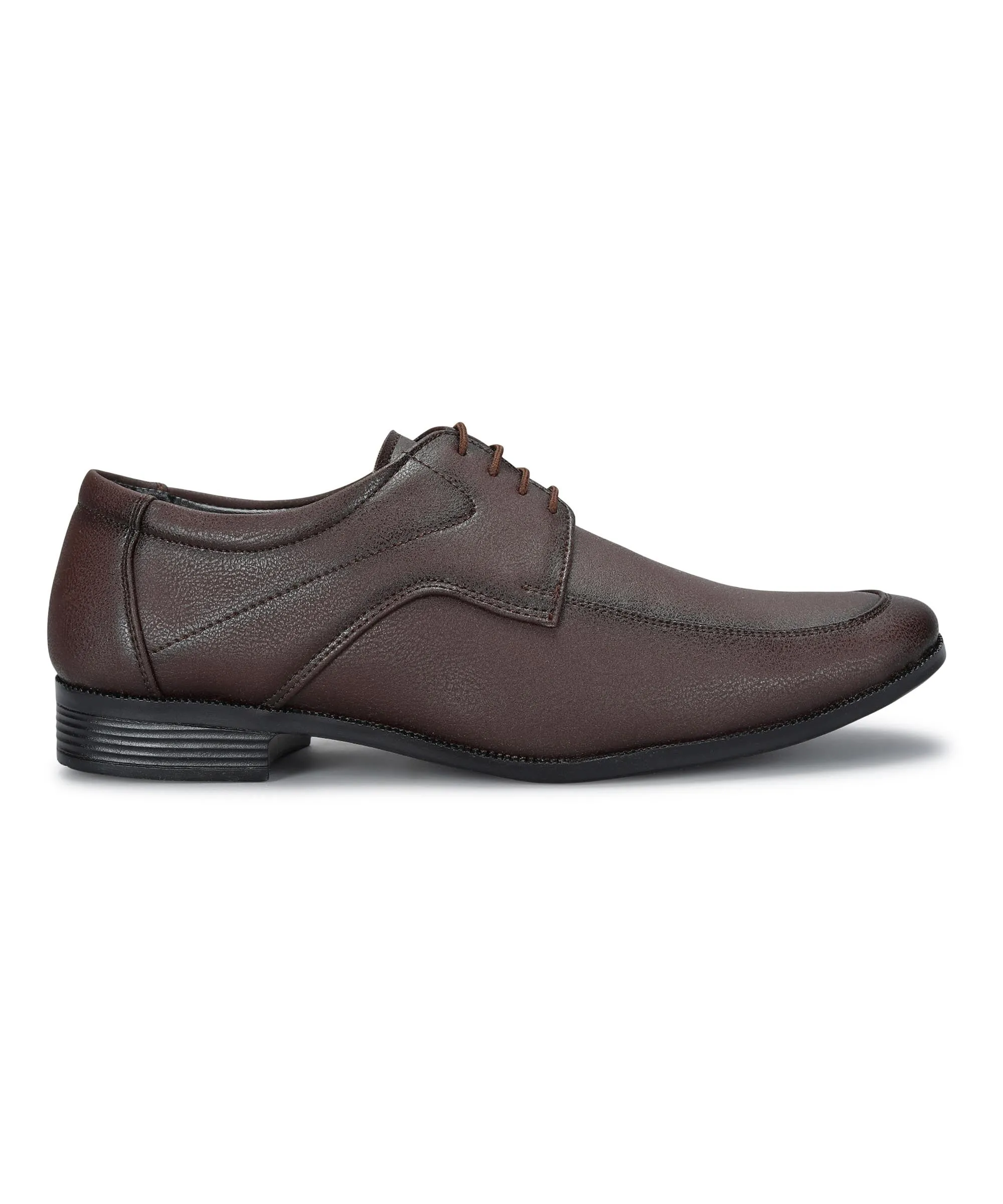 Paragon Men's Brown Formal Shoes with Laces| Durable & Sturdy for Outdoor Wear Summer cool Dark color