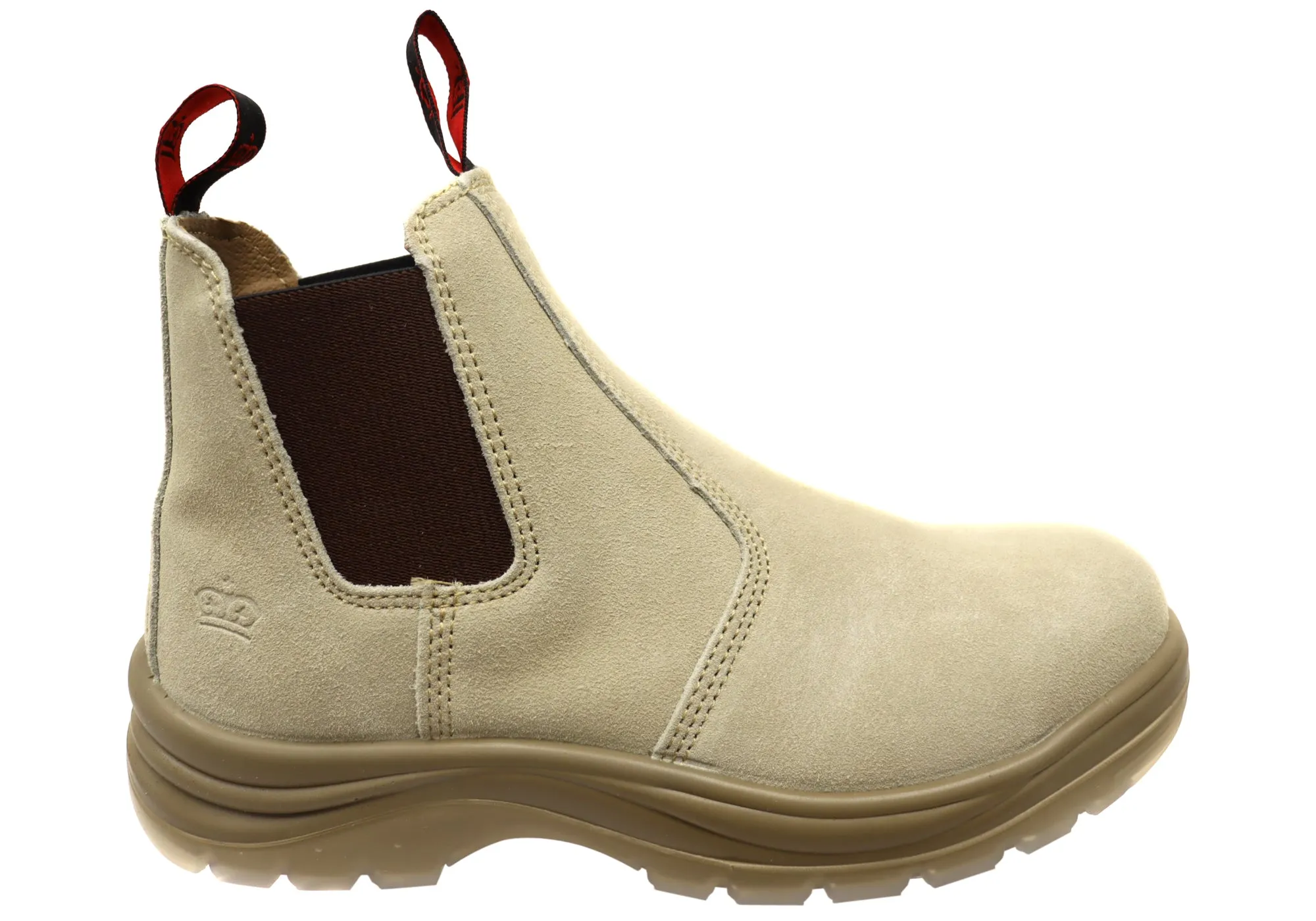 Suede Surface KingGee Mens Flinders Suede Steel Cap Gusset Work Boots