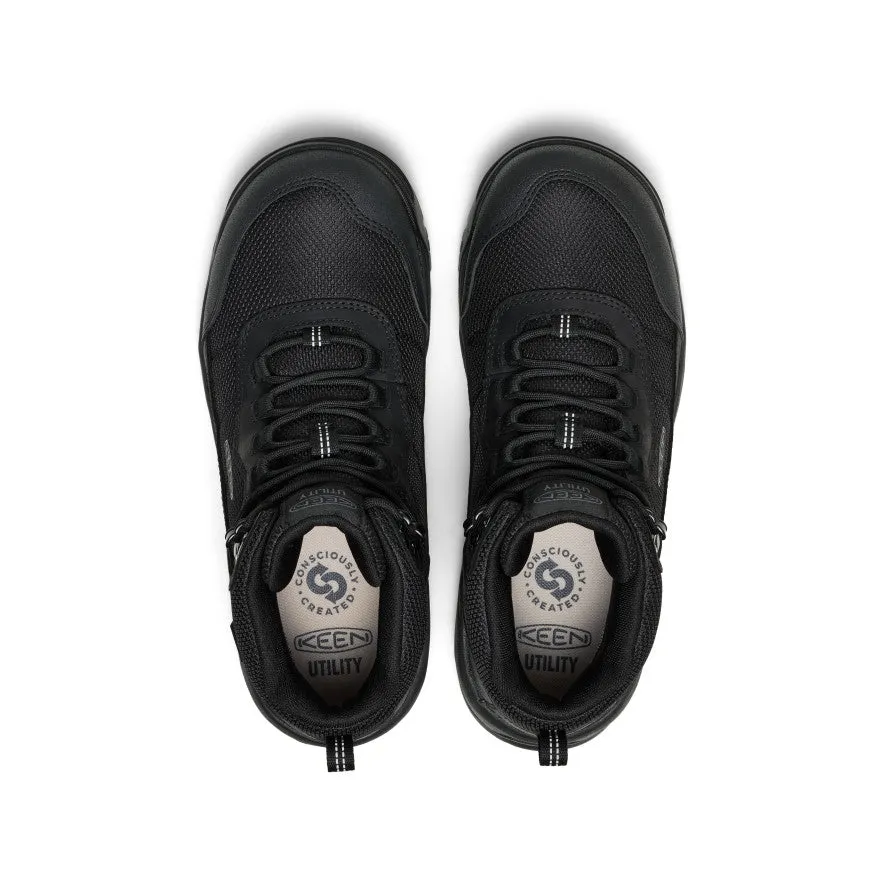 Men's Skokie Waterproof Work Boot (Soft Toe)  |  Black/Black Feather Light Modern Commuters