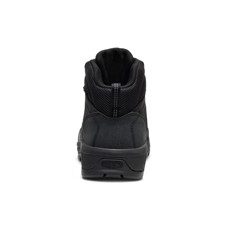 Shine Tone Men's Skokie Waterproof Work Boot (Soft Toe)  |  Black/Black