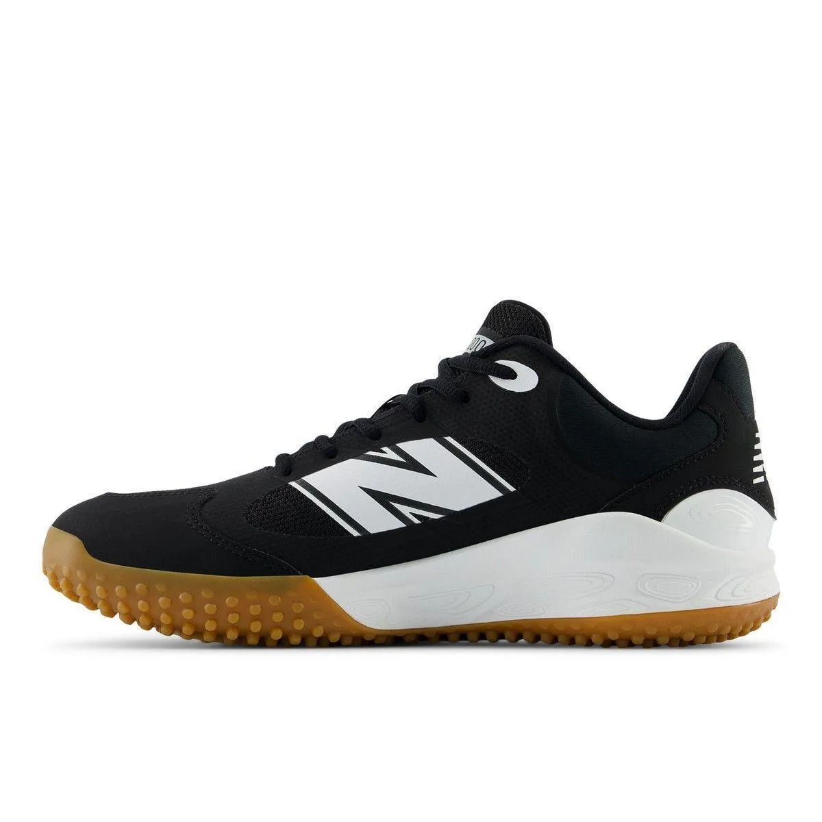 Comfort Padding New Balance Men's Fresh Foam 3000 v7 Turf Baseball Shoes - Black/Gum - T3000BK7