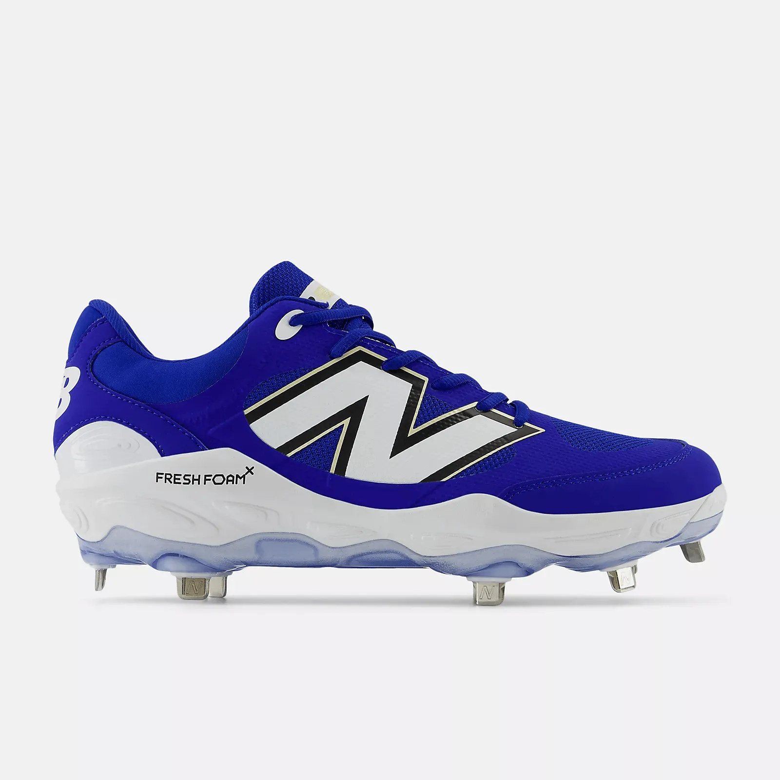 New Balance Men's Fresh Foam X 3000 v7 Metal Baseball Cleats - Royal - L3000TB7 Smooth ride