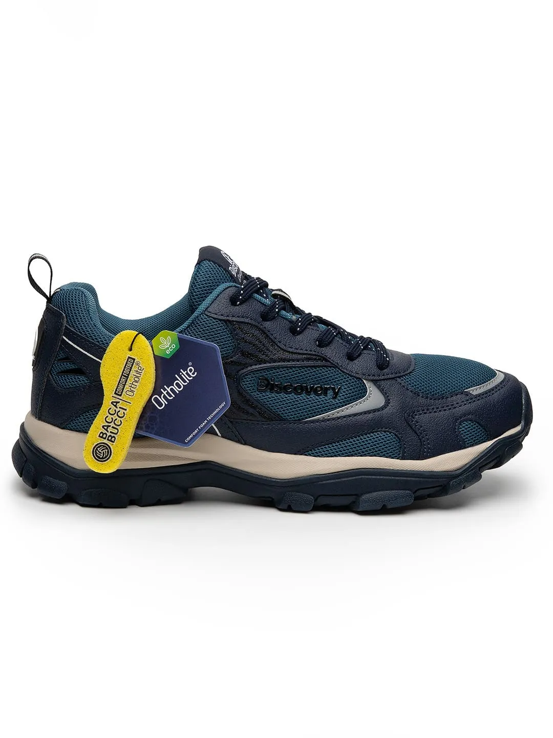 Airy Design Shine Silver Bacca Bucci x Discovery Trek 0.1 Men's Trekking & Trail Hiking Shoes