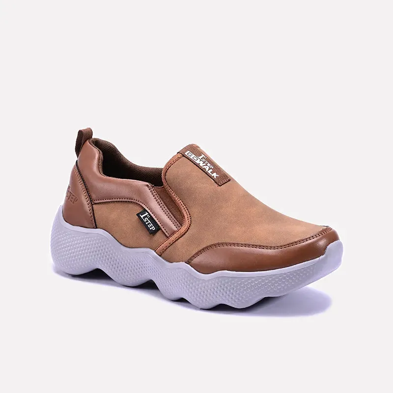 Lightweight EVA Foam Move All Day Flux Mustard Slip On Sneakers 0120495