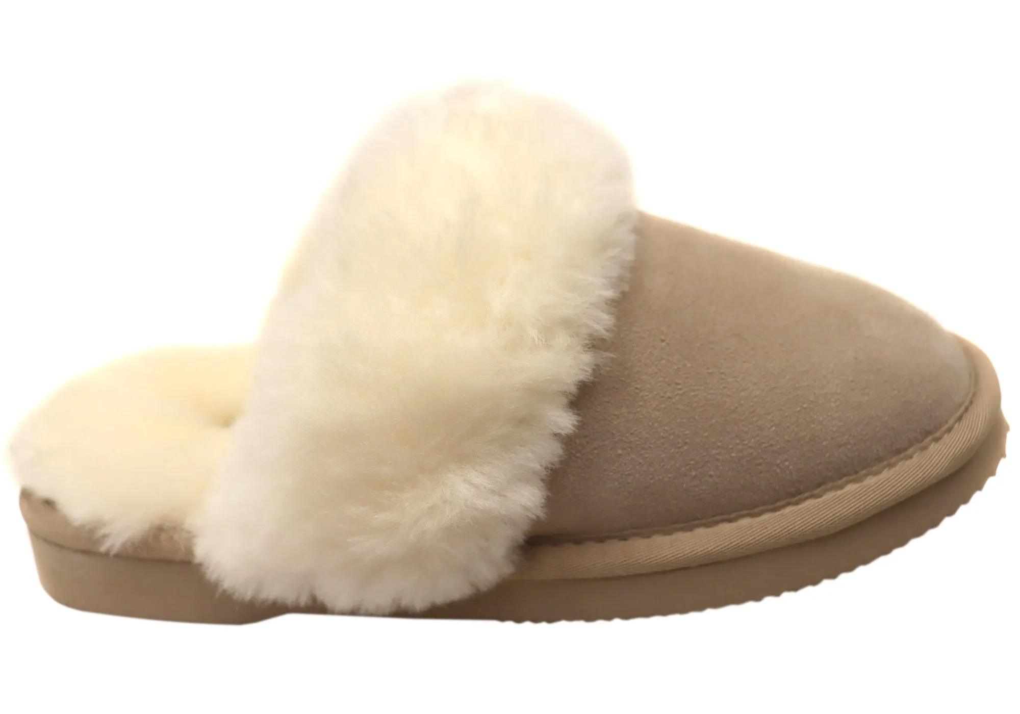 Grosby Denni Ugg Womens Comfortable Open Back Slippers Urban Style Comfortable Fit System