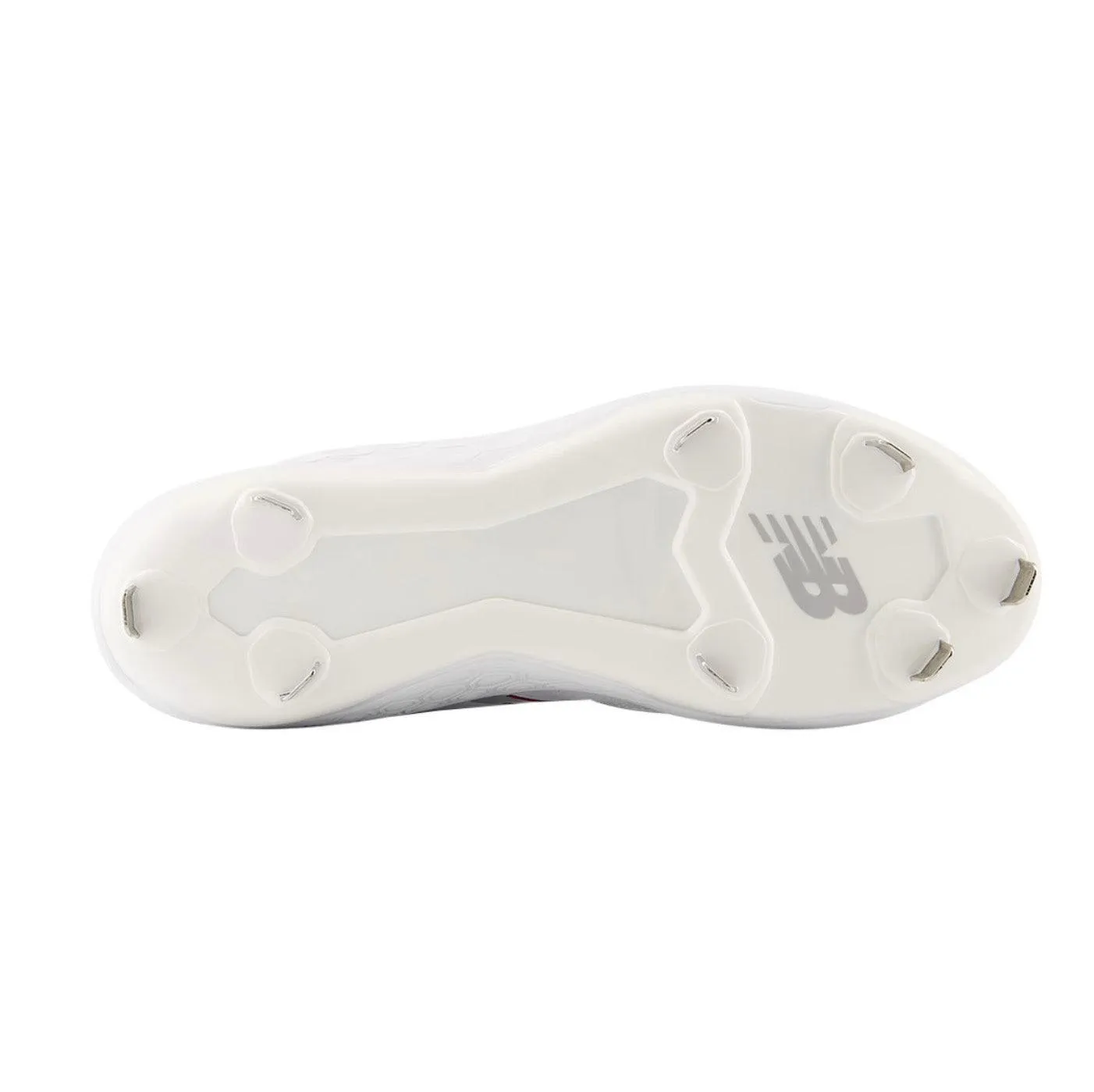 Low Profile New Balance Men's Fresh Foam X 3000 V6 Metal Baseball Cleats - Cardinal with White - L3000BC6