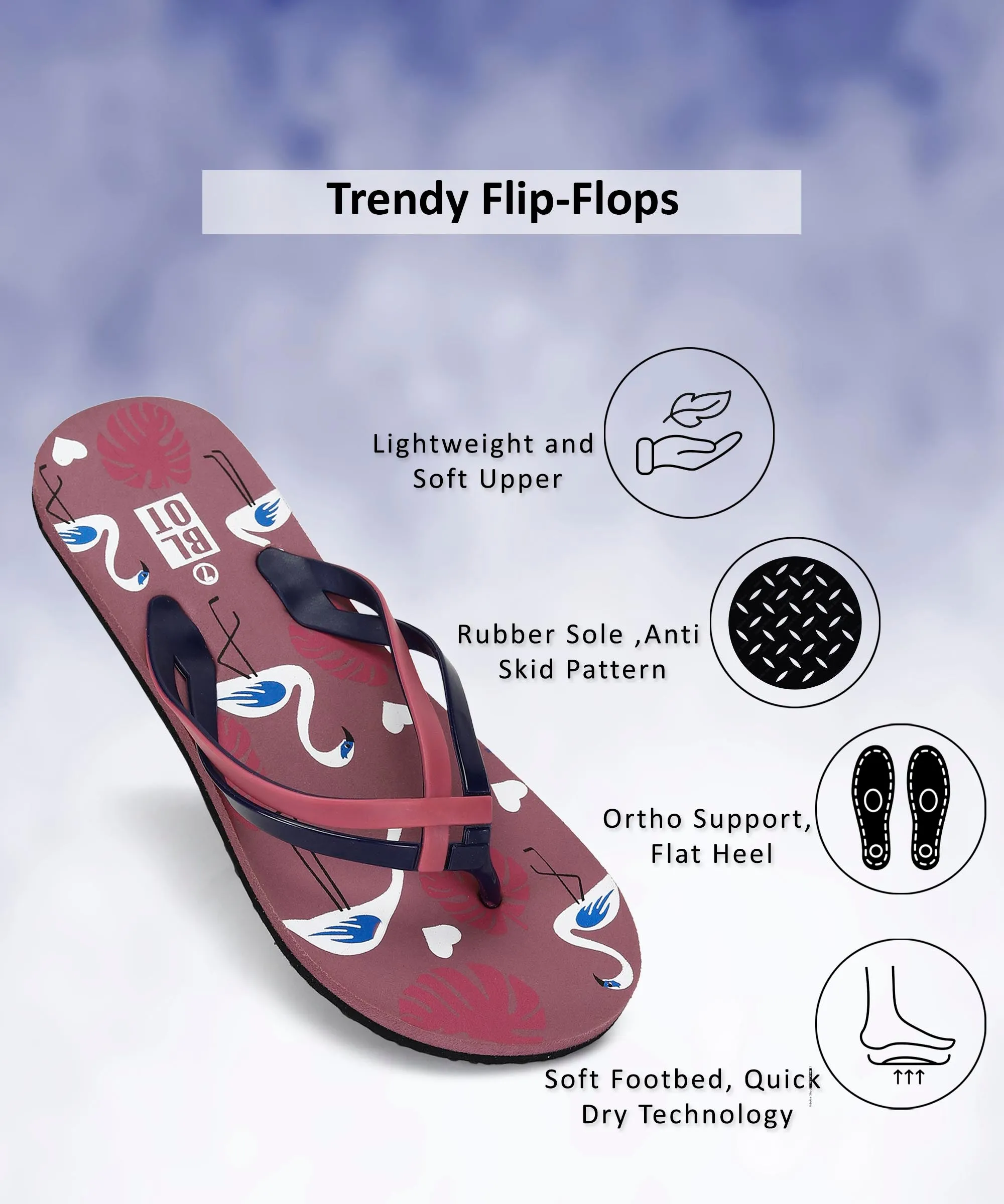 Paragon K3310L Women Stylish Flip Flops | Comfortable Flip Flops for Daily Use | Lightweight and Easy to Wash Non Skid Quick Fit Sandals