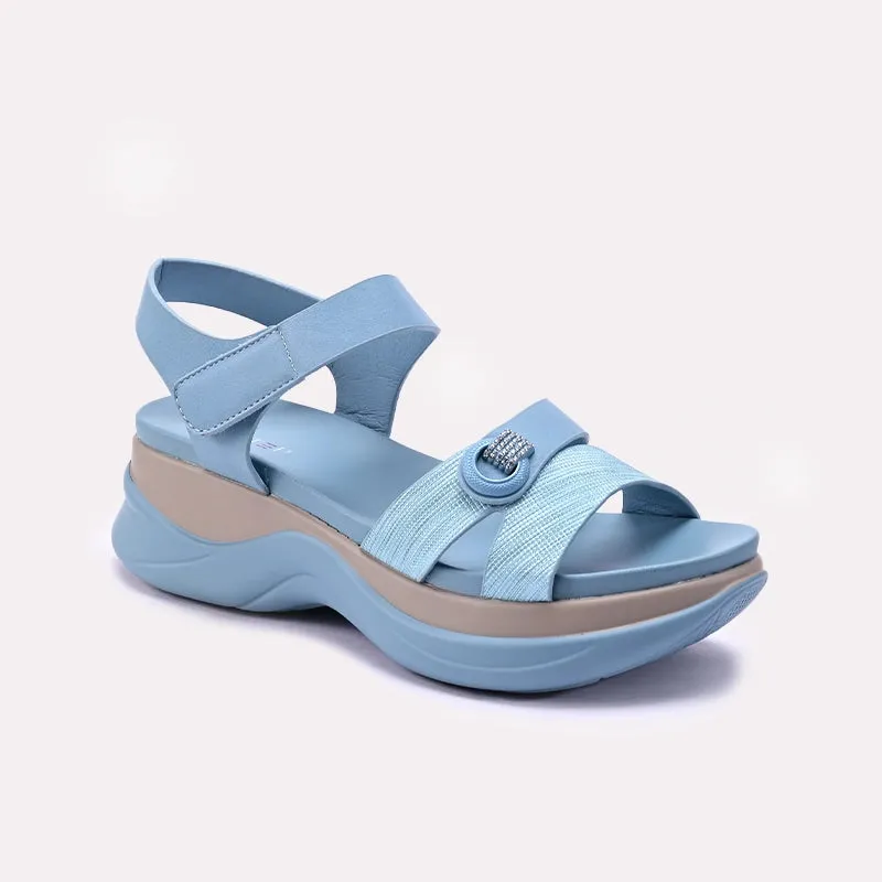 Mind Ease Lightweight Design Womens Blue Casual Sandals 0421593