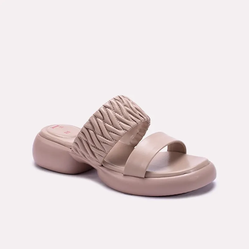 Quick Pack Fawn Chunky Casual Slippers 0412899