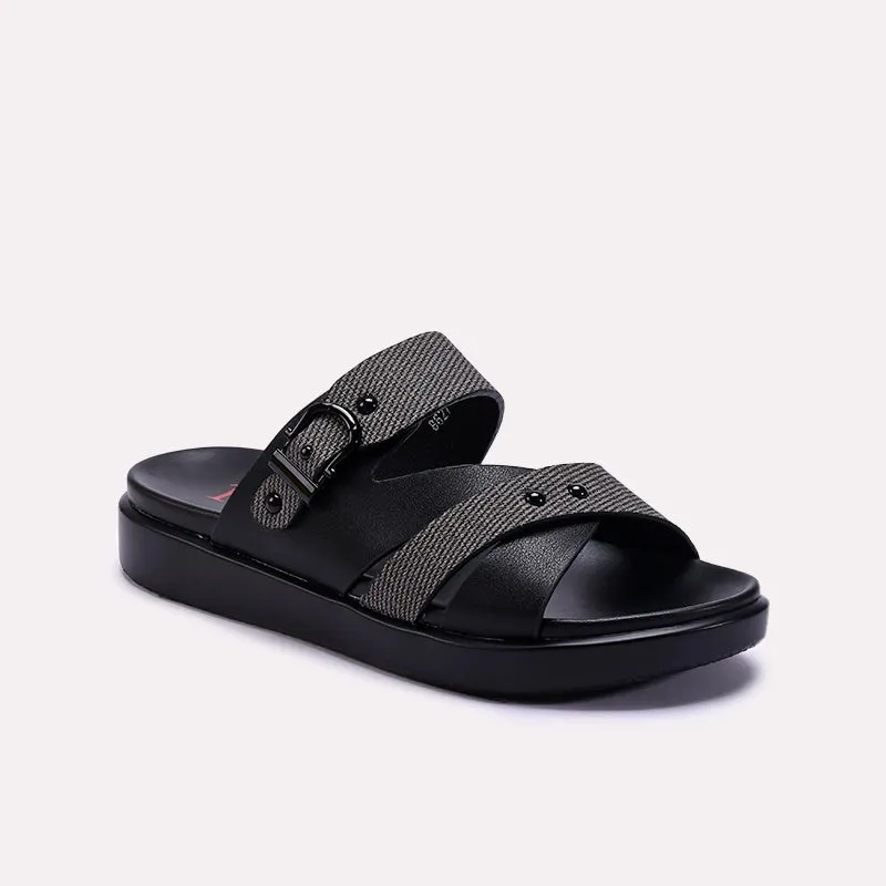 Black Comfy Casual Slippers 0413325 Energy Walk