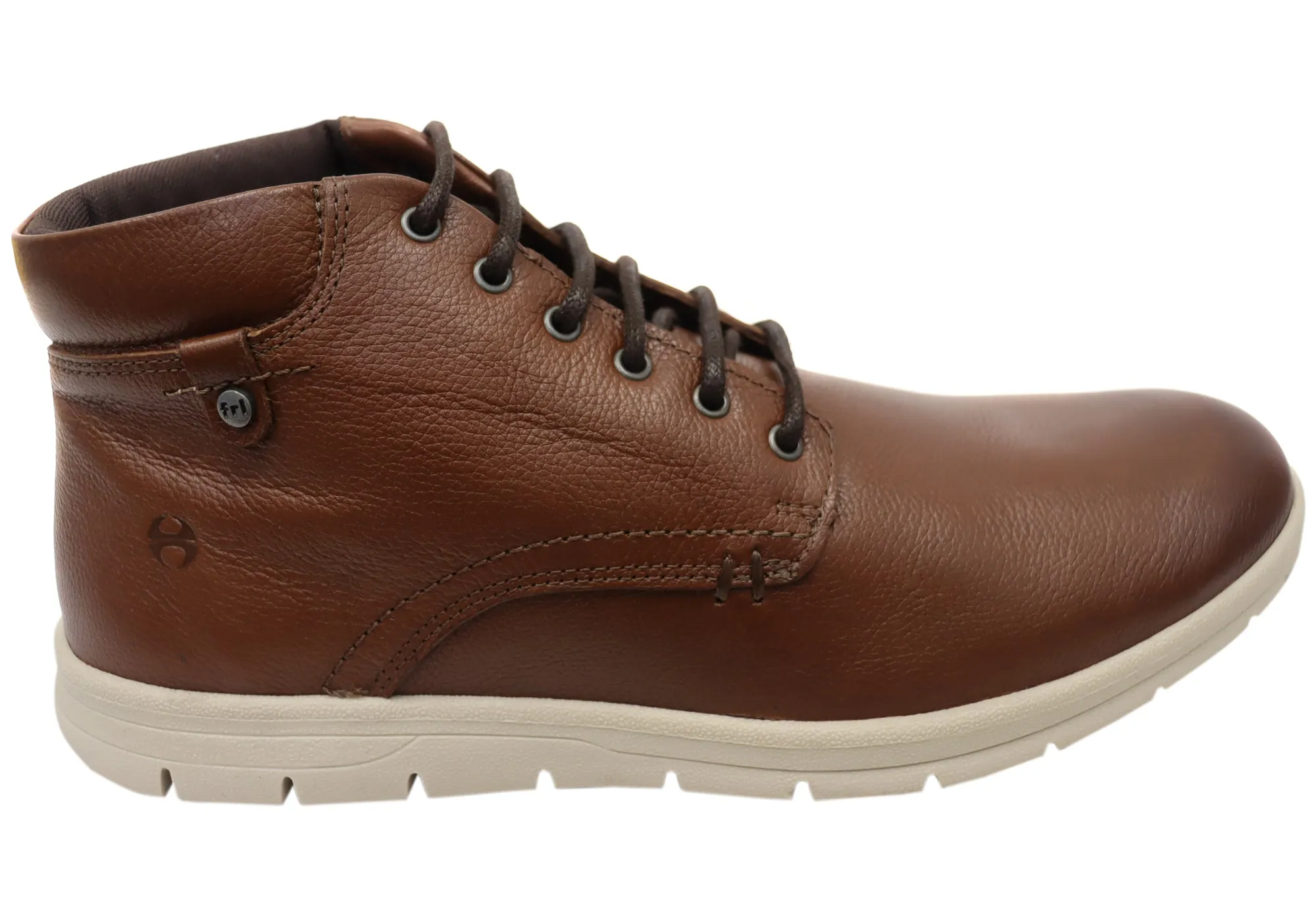 Cool Look Breathable Work Commute Ferricelli Trey Mens Comfortable Leather Casual Boots Made In Brazil